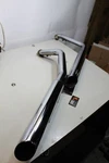 Harley Softail Dual Exhaust System Python Mufflers Chrome Scraped. Fixed Price $295.00.