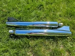 Harley Davidson Flsts Heritage Springer Oem Mufflers 65655-97 & 65679-97 (l R). Fixed Price $425.00.
