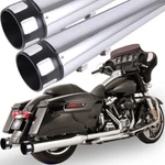 Dna 4" Slip On Mufflers For Harley 95-16 Road Electra Street Glide Exhaust Pipes. Fixed Price $152.95.