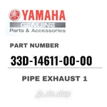 Yamaha Genuine Oem Parts Pipe Exhaust 33D-14611-00-00 For YZ450F. Fixed Price $371.45.