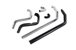 Front Exhaust Pipe Set For Harley 95-16 Touring, Street Glide, Road King Black. Fixed Price $383.79.