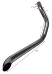 New! Side Dump Exhaust Pipe Right Harley Motorcycle Custom Chopper Muffler. Fixed Price $49.96.