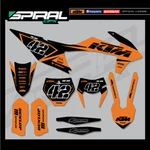 Custom Mx Graphics Kit Factory Blackout Orange Ktm Sxf 125 250 350 450 2019. Fixed Price $159.99.