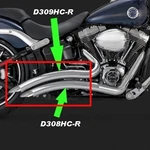 Front & Rear Replacement Muffler Heat Shields Vance Hines Big Radius 2-2 Exhaust. Fixed Price $299.98.