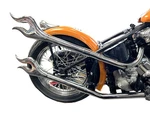 Harley 31 Inch Straight Flame Exhaust Pipe Extension Set Chrome Fits 0- Custom,. Fixed Price $420.77.
