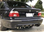 Bmw E39 Diffuser For Rear M5 Bumper Lip Spoiler Splitter 2 Exhaust Mpack. Fixed Price $119.00.