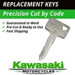 Kawasaki Motorcycle Keys Replacement Cut Code B141411-B144444 All Metal. Fixed Price $11.99.