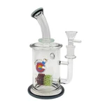 Double Lace Triangle Glass Pipe GL303 Two-tone Design 7.5" Fumed Art. Fixed Price $79.95.