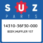 14310-36F30-000 Suzuki Body,muffler 1ST 1431036F30000, New Genuine Oem Part. Fixed Price $335.78.