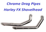1-3/4" Exhaust Drag Pipes Harley Shovelhead Fxwg Fxe Super Glide Low Rider. Fixed Price $99.95.