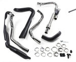 Cobra Powerport Head Pipes Dual Bungs W/raven Black Heat Shield 6255DBRB. Fixed Price $738.64.