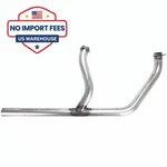 Exhaust Pipe Set 2-INTO-1 1970-84 Harleyy Cone Shovelhead Bare Steel 65435-70. Fixed Price $195.33.