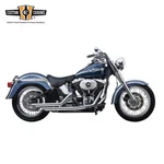2.25" Chrome Santee Slash Cut Exhaust Pipes Fits For Harley Softail Fx 1986-2006. Fixed Price $198.99.