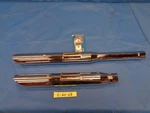 Harley 00-02 Era Flstf Fxstd Softail Cycle Shack Brnd Chrome Slash Cut Mufflers. Fixed Price $245.00.