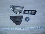 1976 Honda XL350 Enduro H1514) Exhaust Heat Shield Set. Fixed Price $93.74.