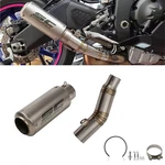 Exhaust System Kits Middle Pipe Slip On Muffler Tips For Yamaha Yzf R6 2006-2025. Fixed Price $86.89.