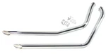 Chrome Slash Cut 2" Drag Pipes Exhaust For 86-06 Harley Softail Flst Fxst 90025. Fixed Price $98.65.