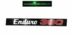 1974 Yamaha Enduro DT360A Exhaust Pipe Shield Decal Sticker Emblem 445-14729-00. Fixed Price $8.00.
