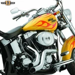 2"CHROME Santee Exhaust Pipes W/18MM O2 Bungs Fit For Harley Softail 2012-2013. Fixed Price $199.99.