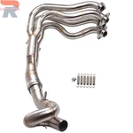 For Kawasaki Ninja ZX6R ZX636 2009-2024 Full System Exhaust Front Link Pipe 51MM. Fixed Price $232.69.