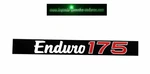 1974 Yamaha Enduro DT175A Exhaust Pipe Shield Decal Sticker Emblem 443-14729-00. Fixed Price $8.00.