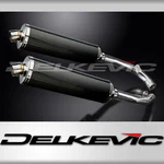 Honda RVT1000R 2000-2001 Delkevic Slip 18" Oval Carbon Exhaust Muffler Kit. Fixed Price $540.99.