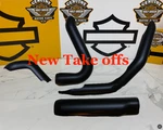 Oem 17-25 Harley-davidson Touring Exhaust Header Pipe Heat Shields Black Hd. Fixed Price $219.95.