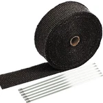 Sunplustrade 2" 50' Black Exhaust Heat Wrap Roll For Motorcycle Fiberglass.... Fixed Price $22.38.