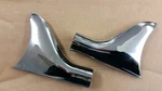 Pair 7 1/4" Straight Fishtail Chrome Tips Harley Custom Slip On Paughco. Fixed Price $129.75.