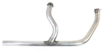 Raw 2 Into Single Exhaust Header Pipe Set For 1970 - 1984 Harley Shovelhead. Fixed Price $238.00.
