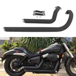 Shortshots Staggered Exhaust Pipe Kit Black For Honda Shadow 750 VT400. Fixed Price $150.96.