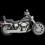 Vance & Hines Big Shots Staggered Chrome Exhaust Harley 91-05 Dyna Fxdl Fxdx. Fixed Price $1099.95.