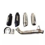 For Honda CBR1000RR 2008-2016 Exhaust Tips Muffler Mid Link Pipe System Black. Fixed Price $90.00.