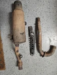 85 Honda 250SX Full Exhaust Oem Assembly Head And Tail Pipe 86 87 Great Cond. Fixed Price $120.00.
