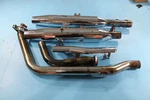 1458 03 Harley-davidson Softail Deuce Chrome Exhaust Header Pipe Muffler Shield. Fixed Price $150.00.