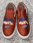Buffalo Foco Slip On Canvas Shoes Women's 8 Red Vans Style "bills Mafia". Fixed Price $21.99.