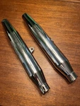 Harley Davidson Sportster Exhaust Mufflers Xl Chrome 65605-94 & 65613-94 Used. Fixed Price $40.00.