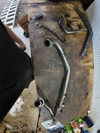 2007-2015 Yamaha XVS1300 Rear Exhaust Header Pipe. Fixed Price $100.00.