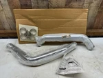 Nos Harley Front Exhaust Header Pipe And Heat Shield Chrome 64883-99 / 64881-99. Fixed Price $99.99.