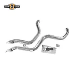 2"CHROME Santee Exhaust Pipes W/18MM O2 Bungs Fits For Harley Softail 07-11. Fixed Price $188.99.