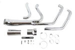 Cyclone 1-3/4" Into Exhaust Header Set Chrome For Fxst 2007-UP Harley. Fixed Price $424.80.