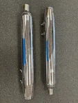 Oem Harley 95-16 Touring Chrome Exhaust Muffler Pipes 65538-09, 65846-10. Fixed Price $89.99.