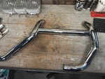 Harley Davidson Stock Sportster Exhaust F&r Header Heat Shield Set 65568-86. Fixed Price $179.99.