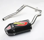 Full System Exhaust Muffer Racing Pipe Black TI-6 For Honda CRF110F. Fixed Price $239.80.