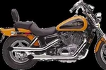 Cobra Chrome 3.5IN Slash Cut Slip On Muffler Exhaust Shadow Spirit 1100 97-07. Fixed Price $594.26.