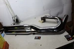Harley Oem Dyna Fat Bob Exhaust Header Pipe Assembly Heat Shields Muffler 2:2. Fixed Price $250.00.