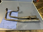 1983-84 Honda VT500 Ascot, Full Performance Aftermarket Exhaust 2 Into. Fixed Price $199.99.