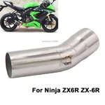 For Kawasaki Ninja ZX6R ZX-6R Slip On Exhaust System Middle Pipe Stainless Steel. Fixed Price $41.04.