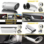 New Car Dual/single Exhaust Pipe Tip Tail Muffler Chrome Round Stainless Steel J. Fixed Price $17.09.