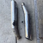 83 Honda C V65 Magna Left And Right Muffler Exhaust. Fixed Price $64.00.